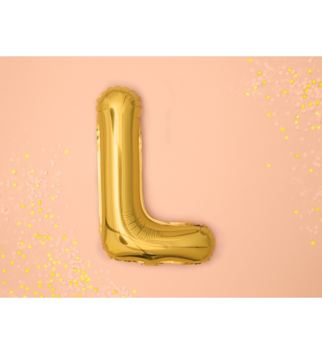 Zlatý mini balónik L