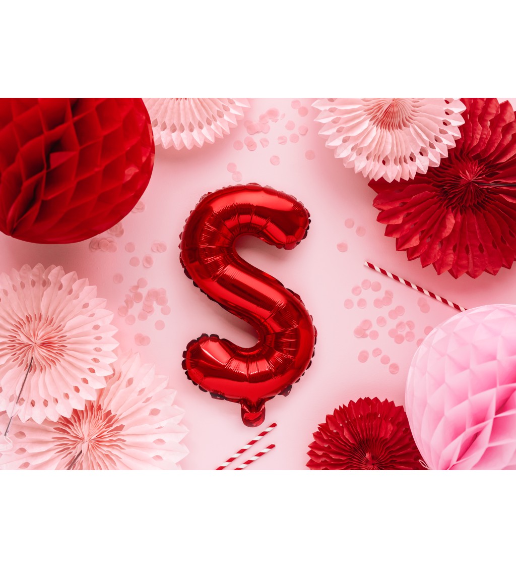 Červený mini balónik S