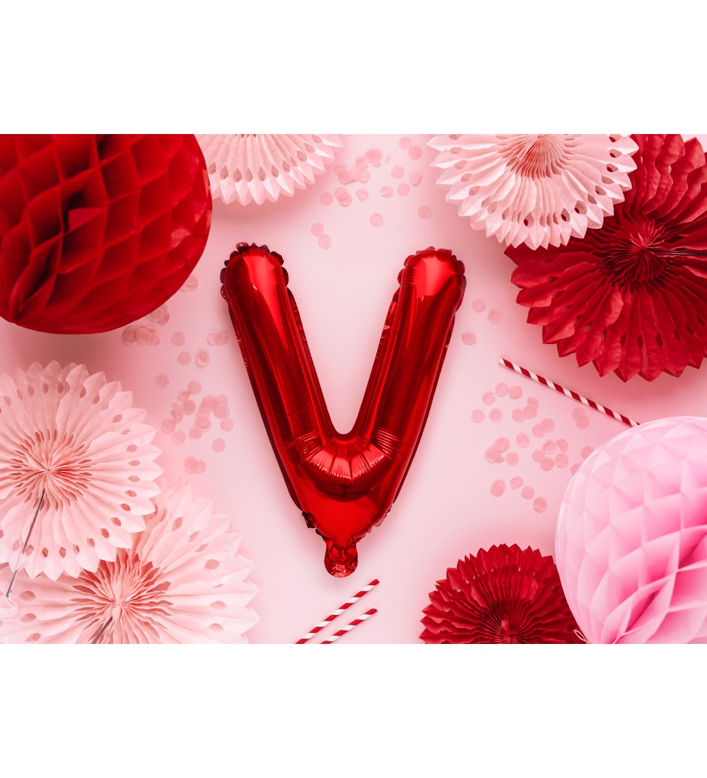 Červený mini balónik V