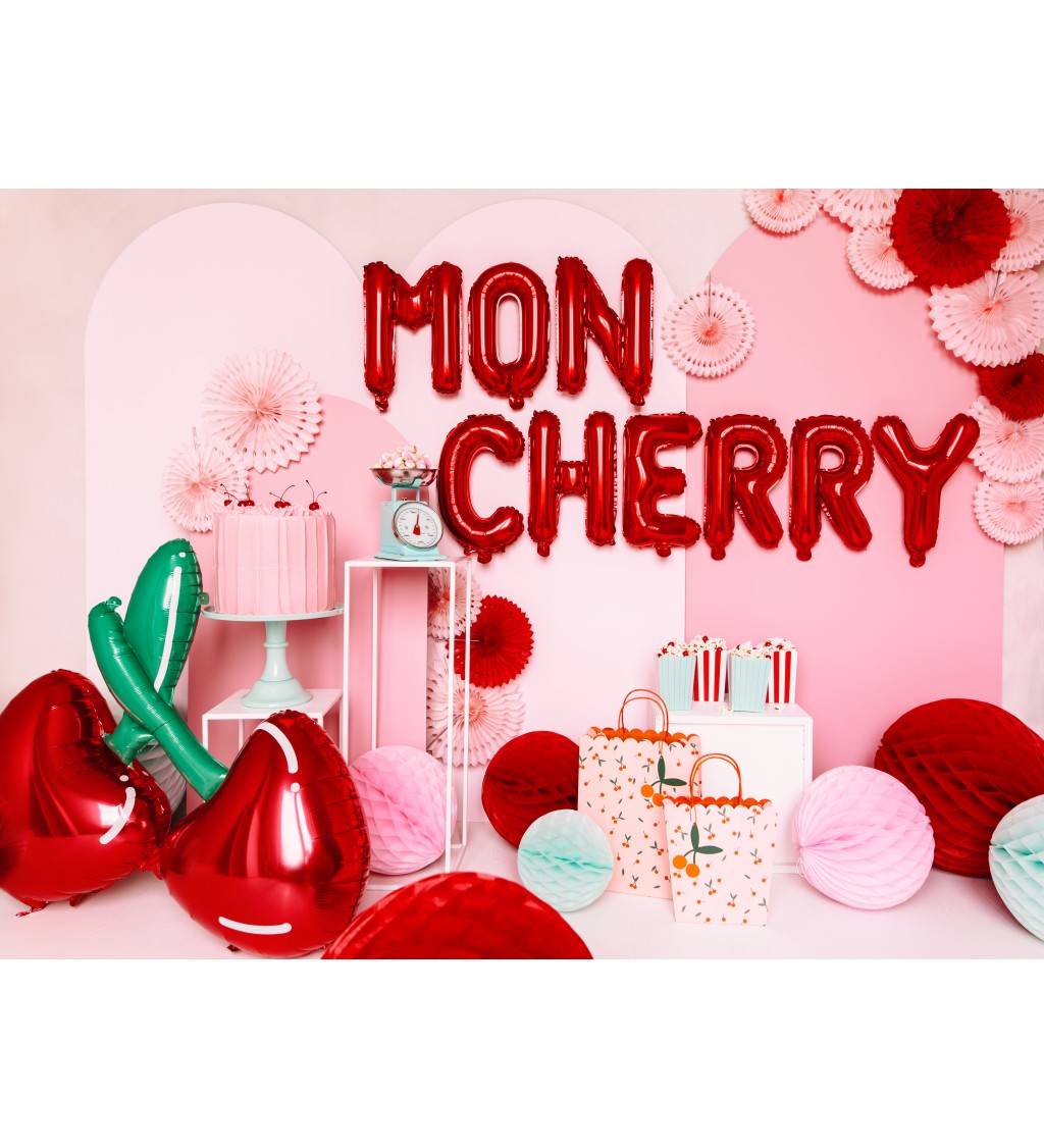 Červený mini balónik V