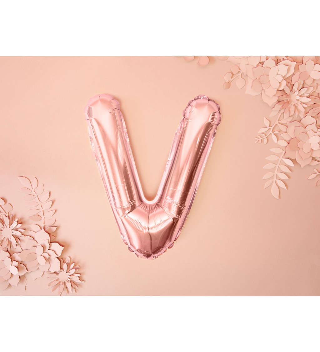 Ružovo-zlatý mini balónik V