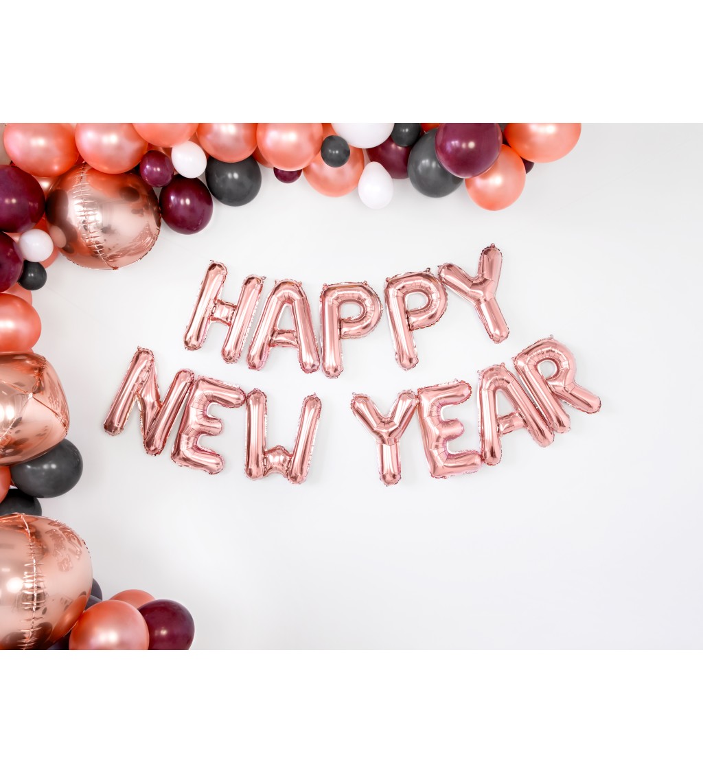 Ružovo-zlatý mini balónik W