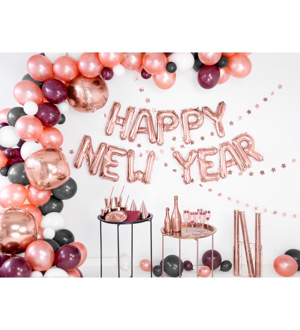 Ružovo-zlatý mini balónik W