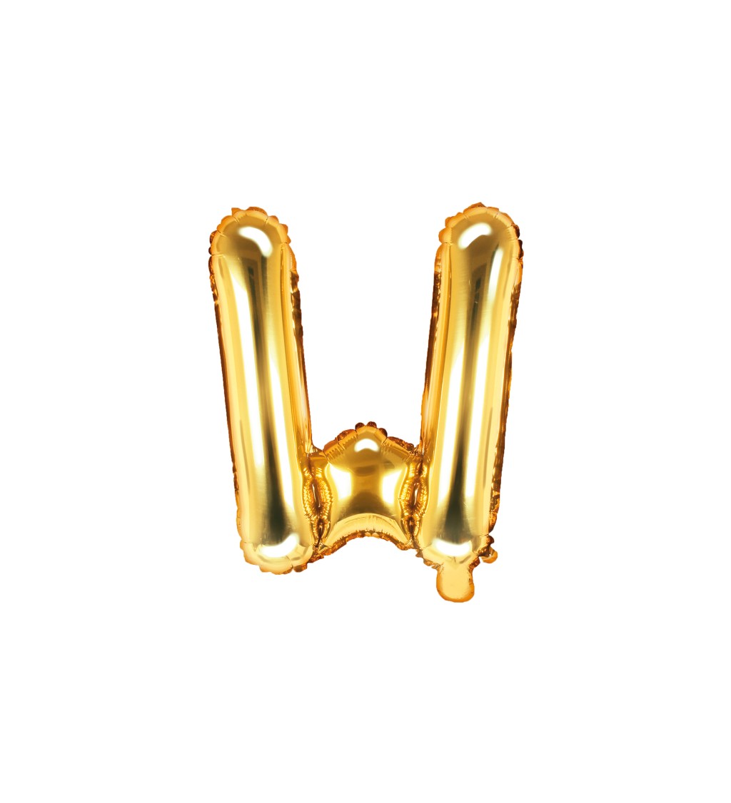 Ružovo-zlatý mini balónik W