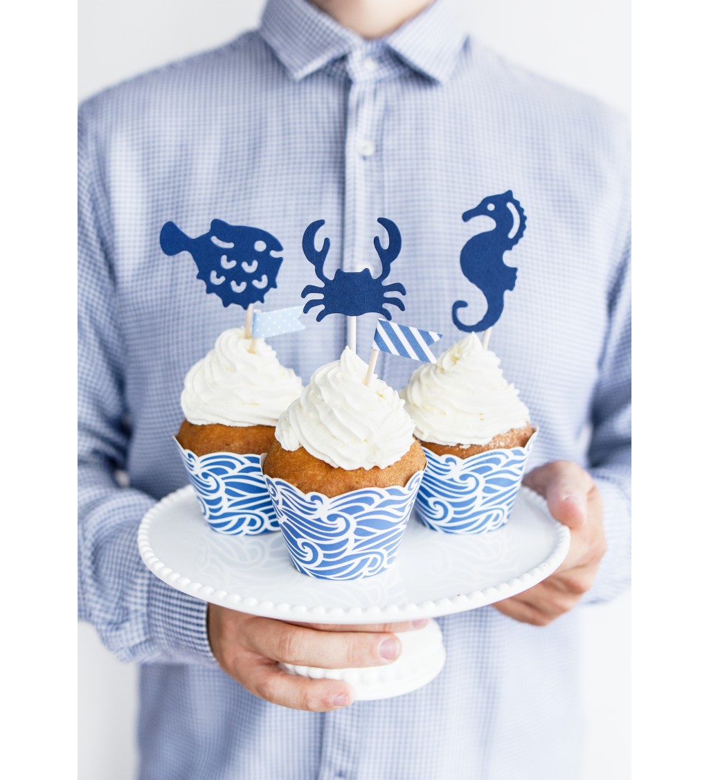 Cupcake košíčky - námorníckej