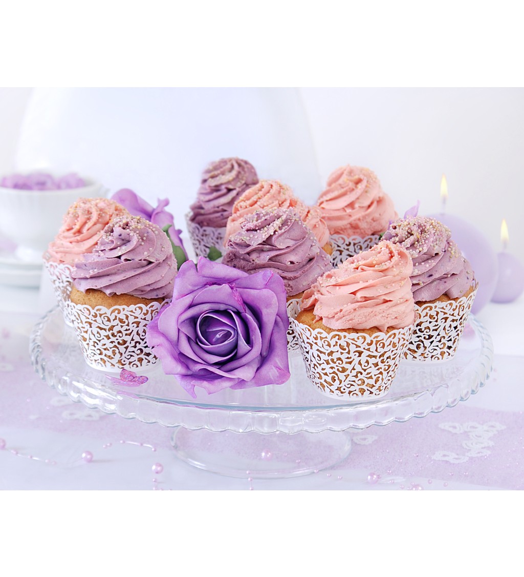 Cupcake - biele čipkované