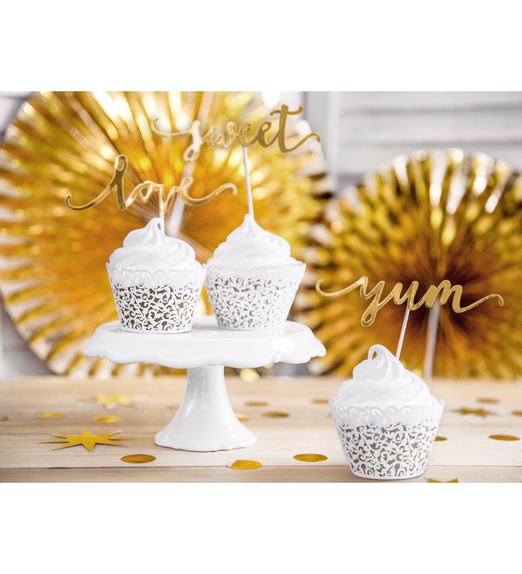 Cupcake - biele čipkované