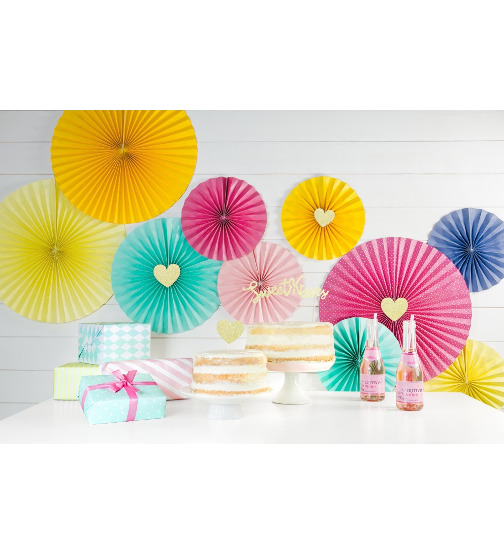 Cupcake napichovátka - zlaté srdce