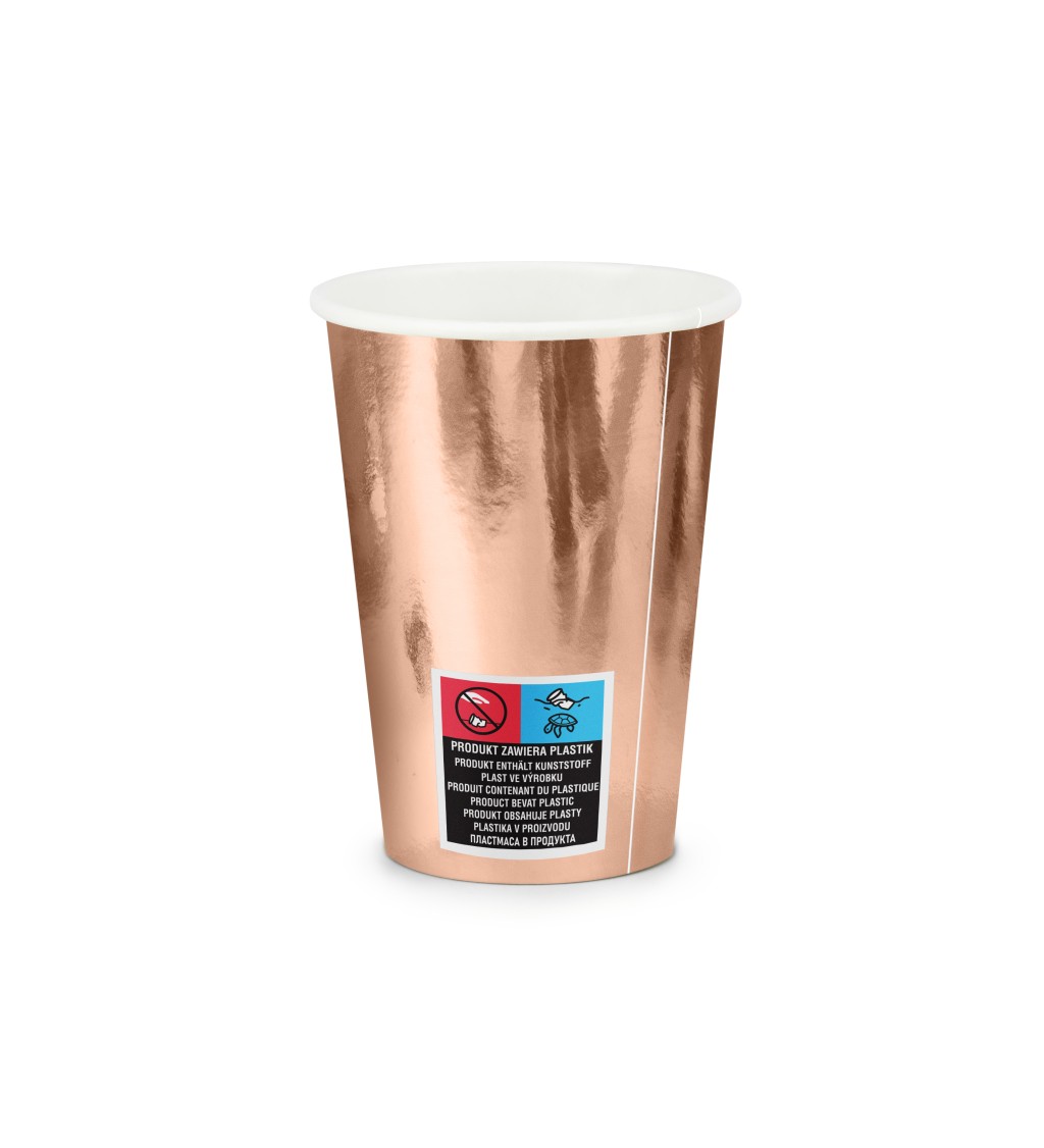 Svadobné kelímky She said yes! - rose gold