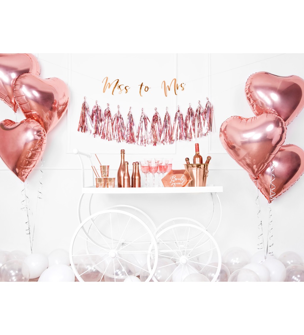 Svadobné kelímky She said yes! - rose gold