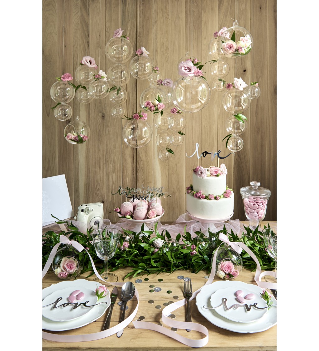 Zapichovátko do torty - Love strieborné