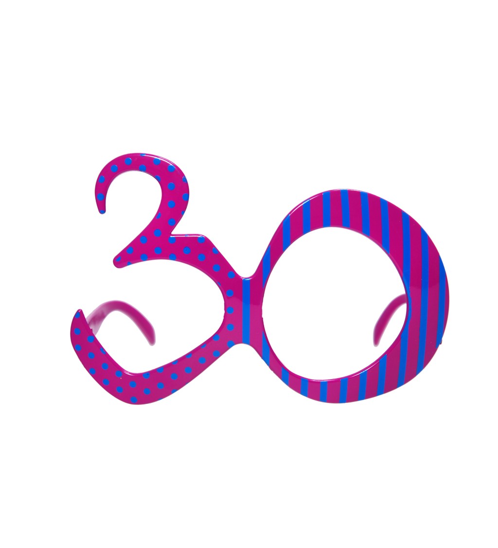 Okuliare v tvare čísla 30