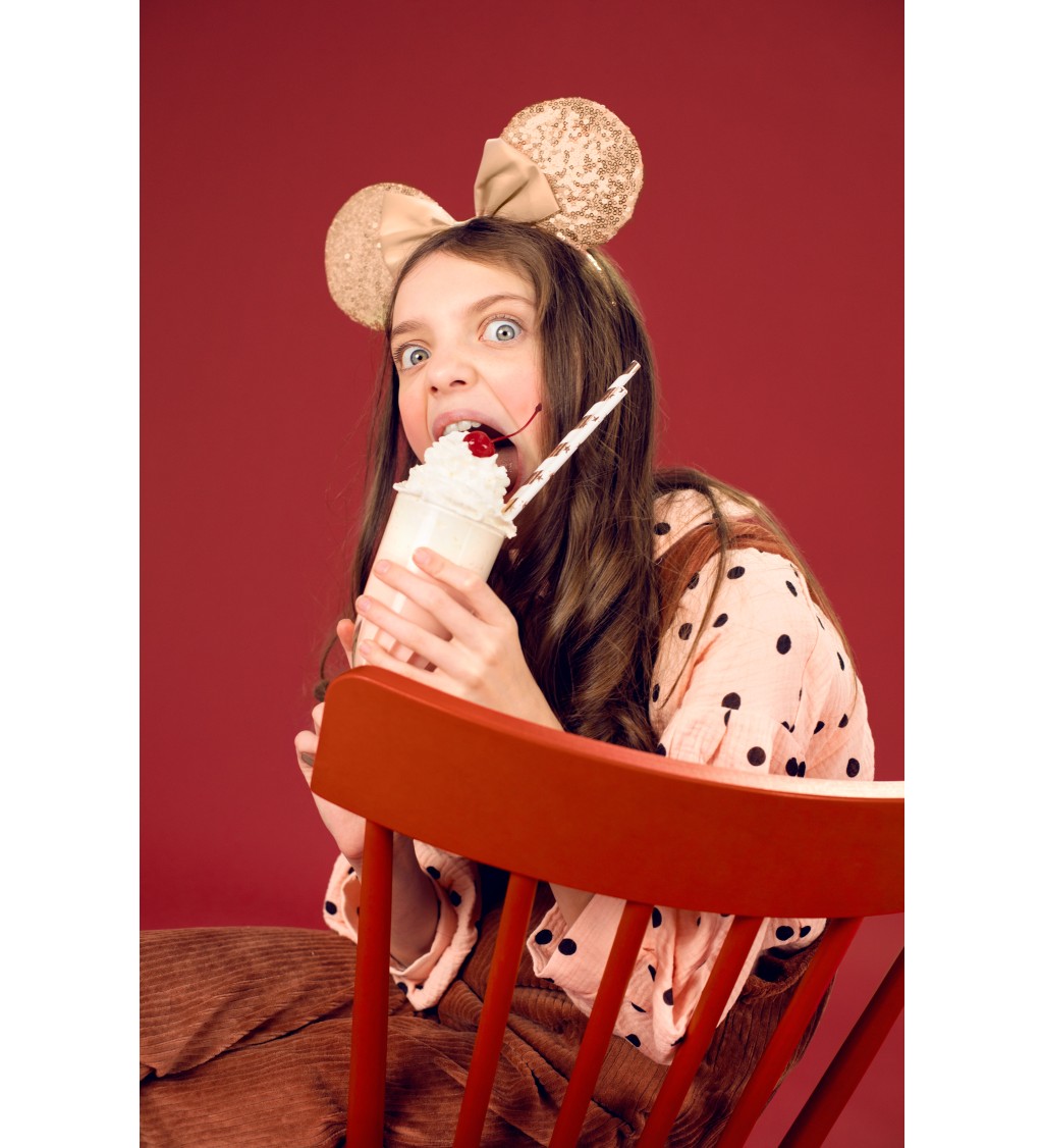 Trblietavá čelenka Minnie