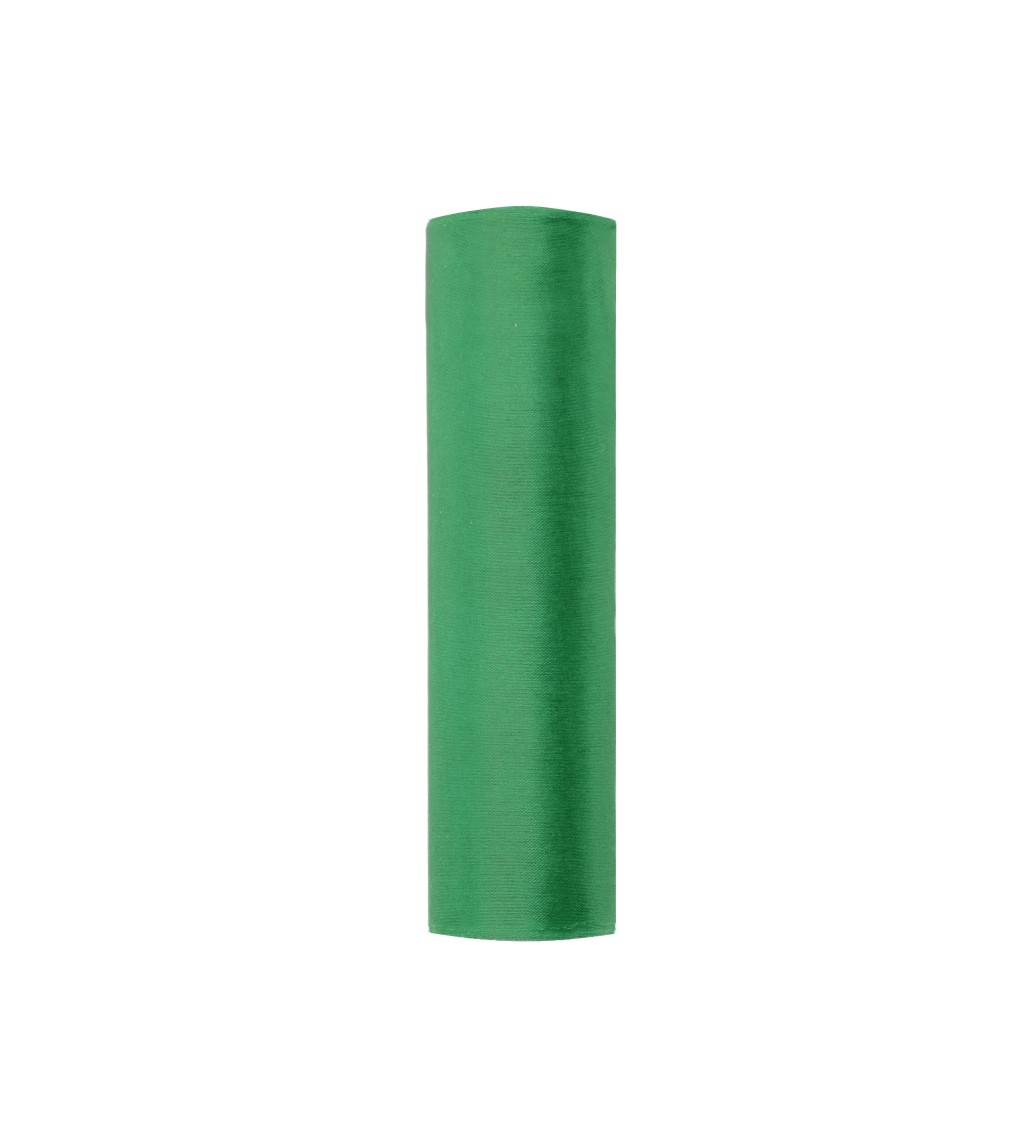 Dekoratívna organza (0,16 m) - tmavo zelená