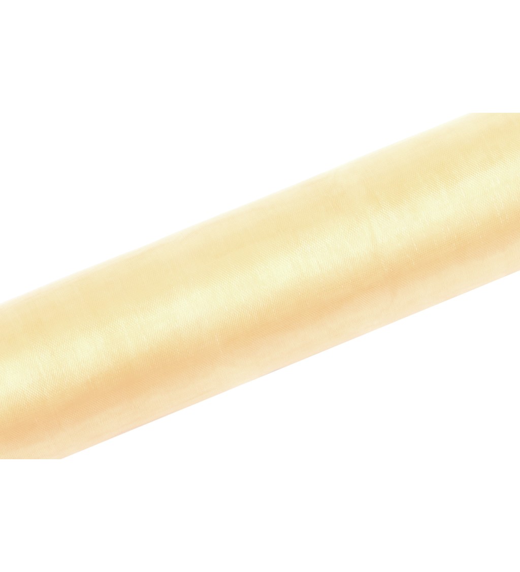 Dekoratívna organza (0,16 m) - krémová