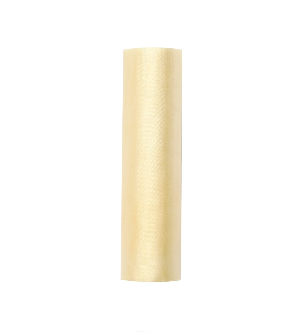 Dekoratívna organza (0,16 m) - krémová