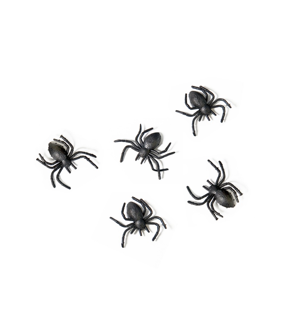 Pavúči - dekorácia na Halloween, 10 ks