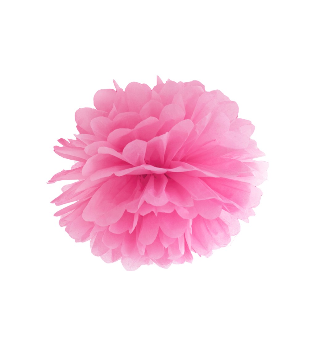 Ružový pom pom