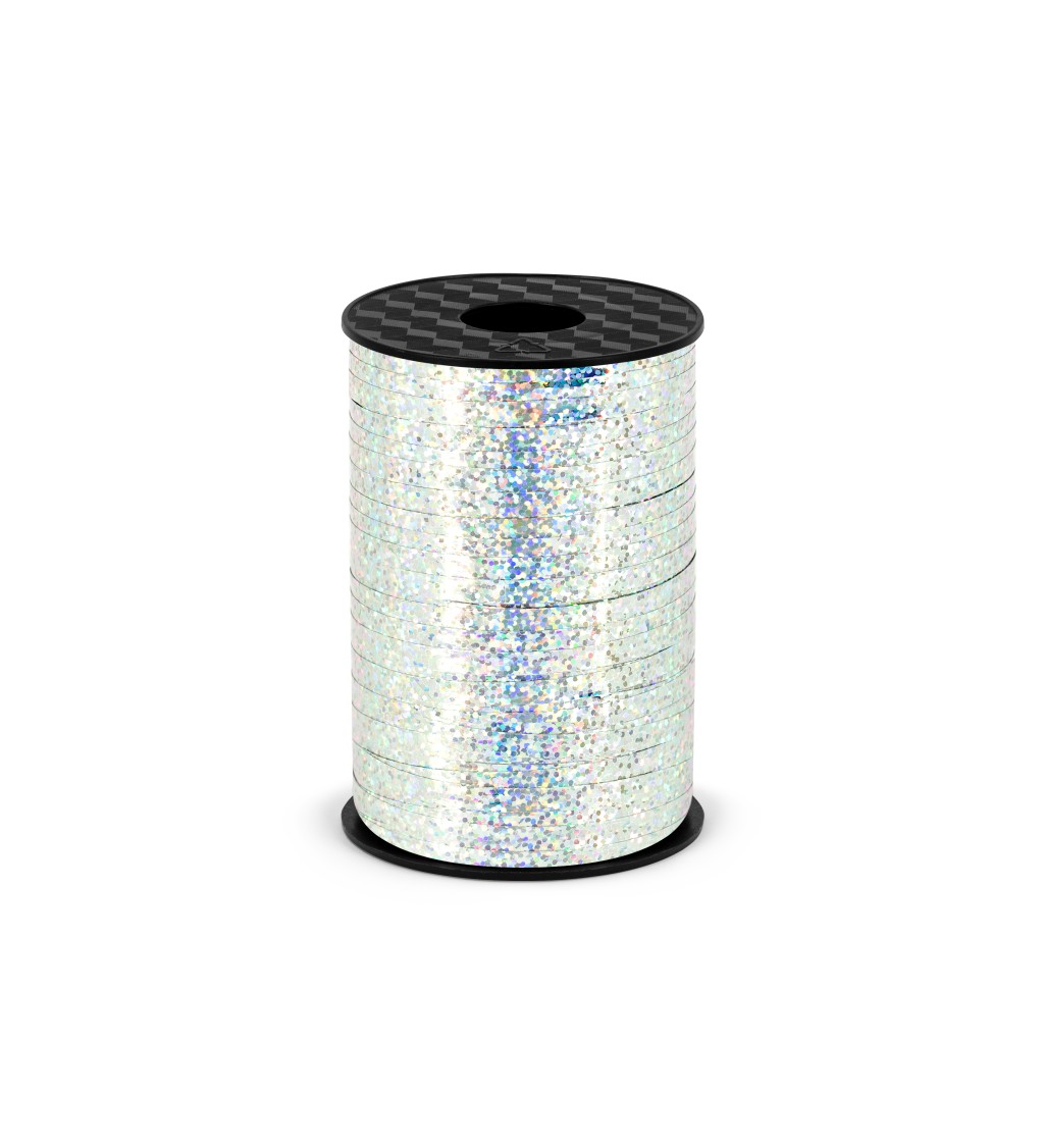 Stuha - strieborná metalická