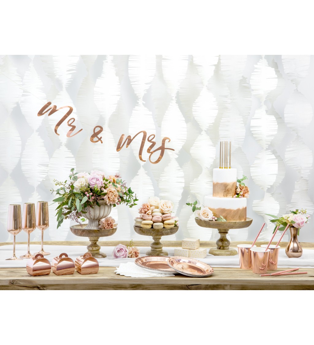 Krabička na svadbu - rose gold