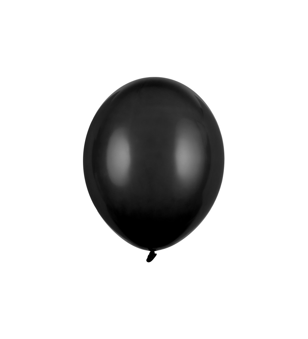 Latexové balóniky strong pastelové čierne 30 cm 10 ks