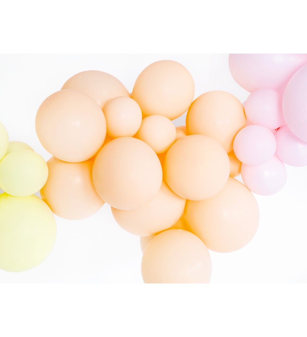 Latexové balóniky strong pastelové broskyňové 30 cm 10 ks