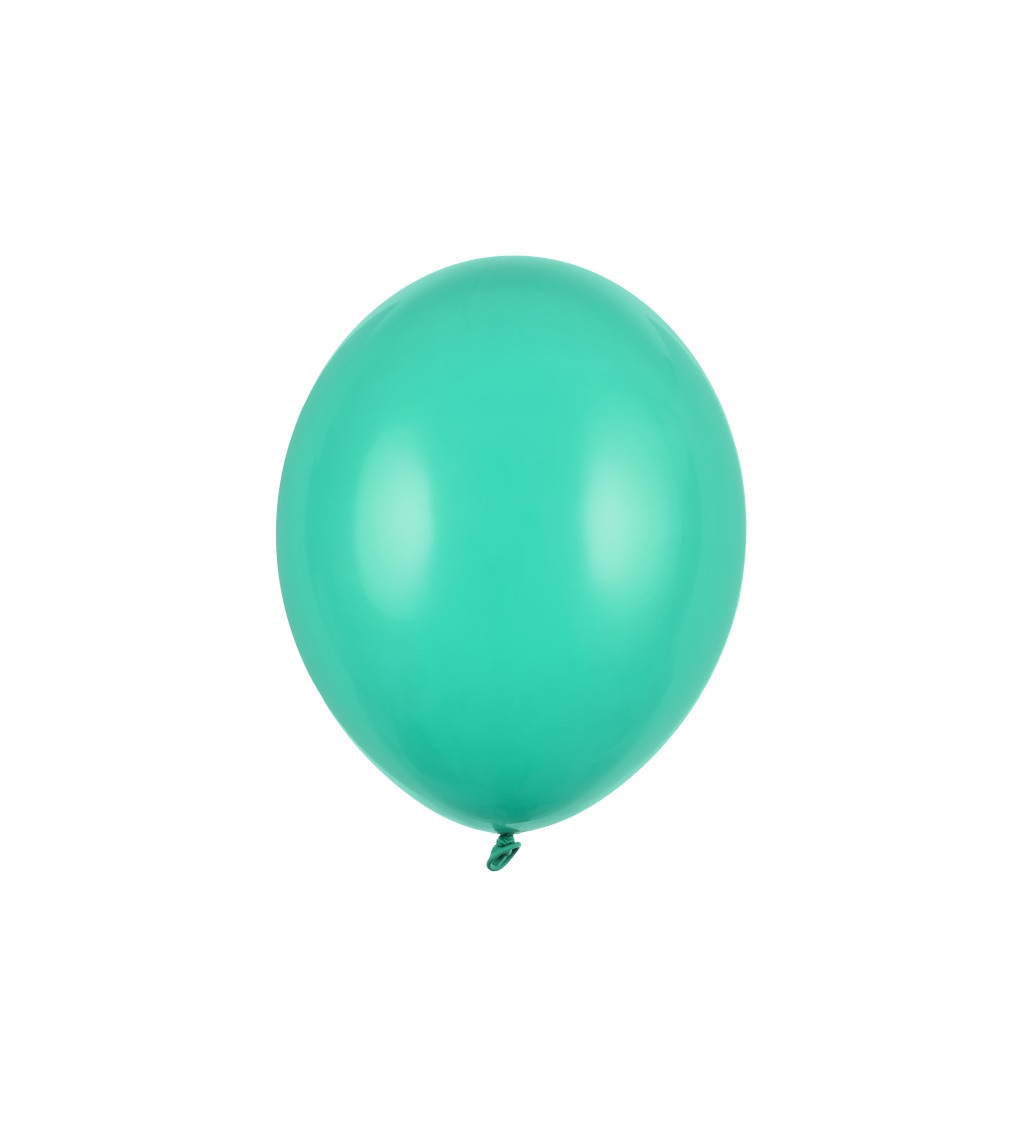 Latexové balóniky strong pastelové aquamarínové 30 cm 10 ks