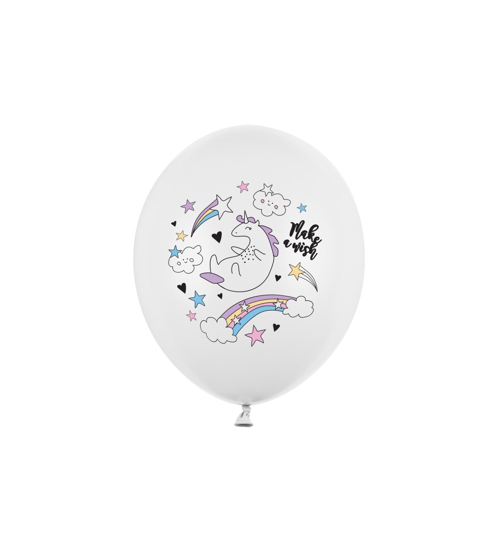 Latexová sada Strong pastelové jednorožec 30 cm 6 ks