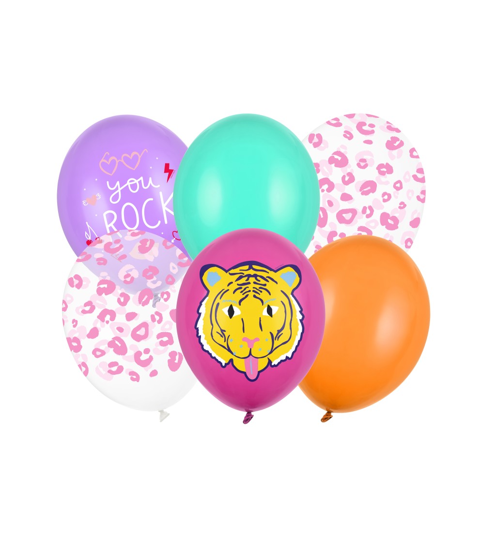 Latexová sada Strong pastelová tiger 6 ks