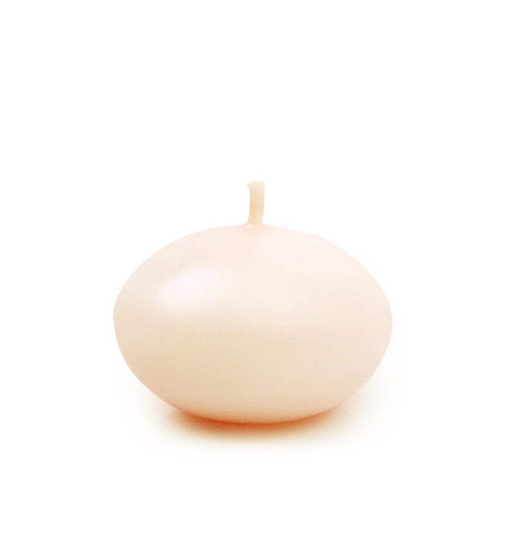 Krémová plávajúca sviečka, 4 cm