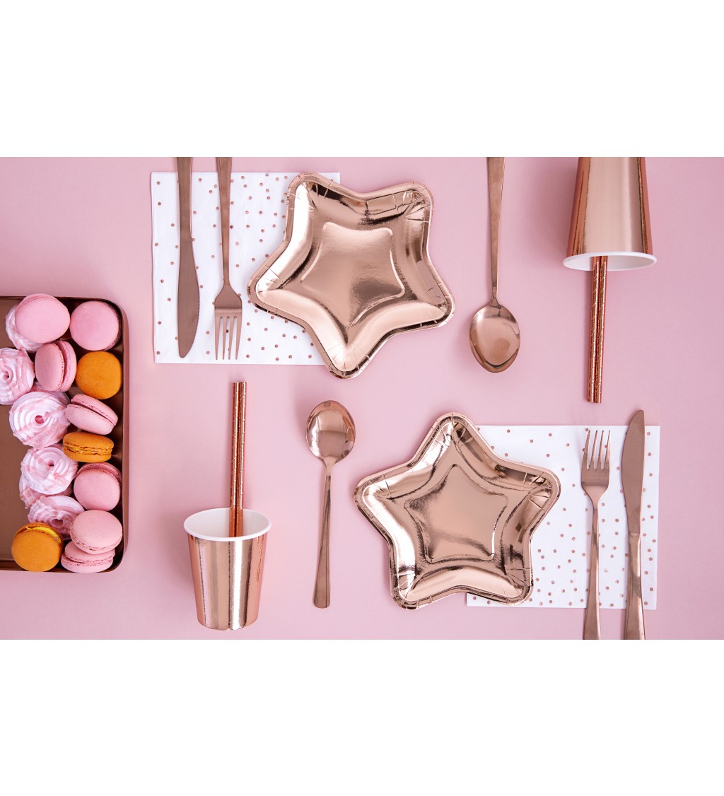 Tanieriky - rose gold hviezda