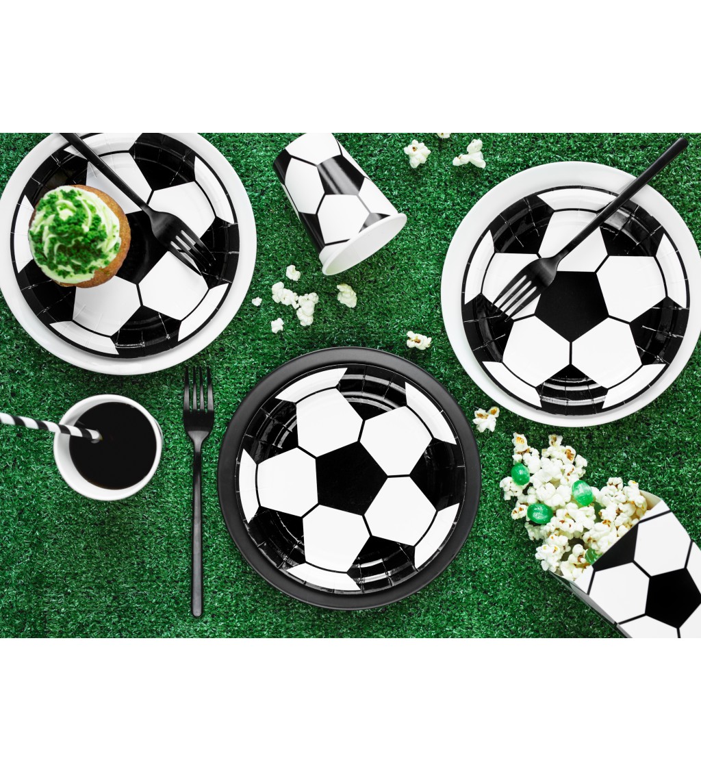 Futbalové papierové tanieriky