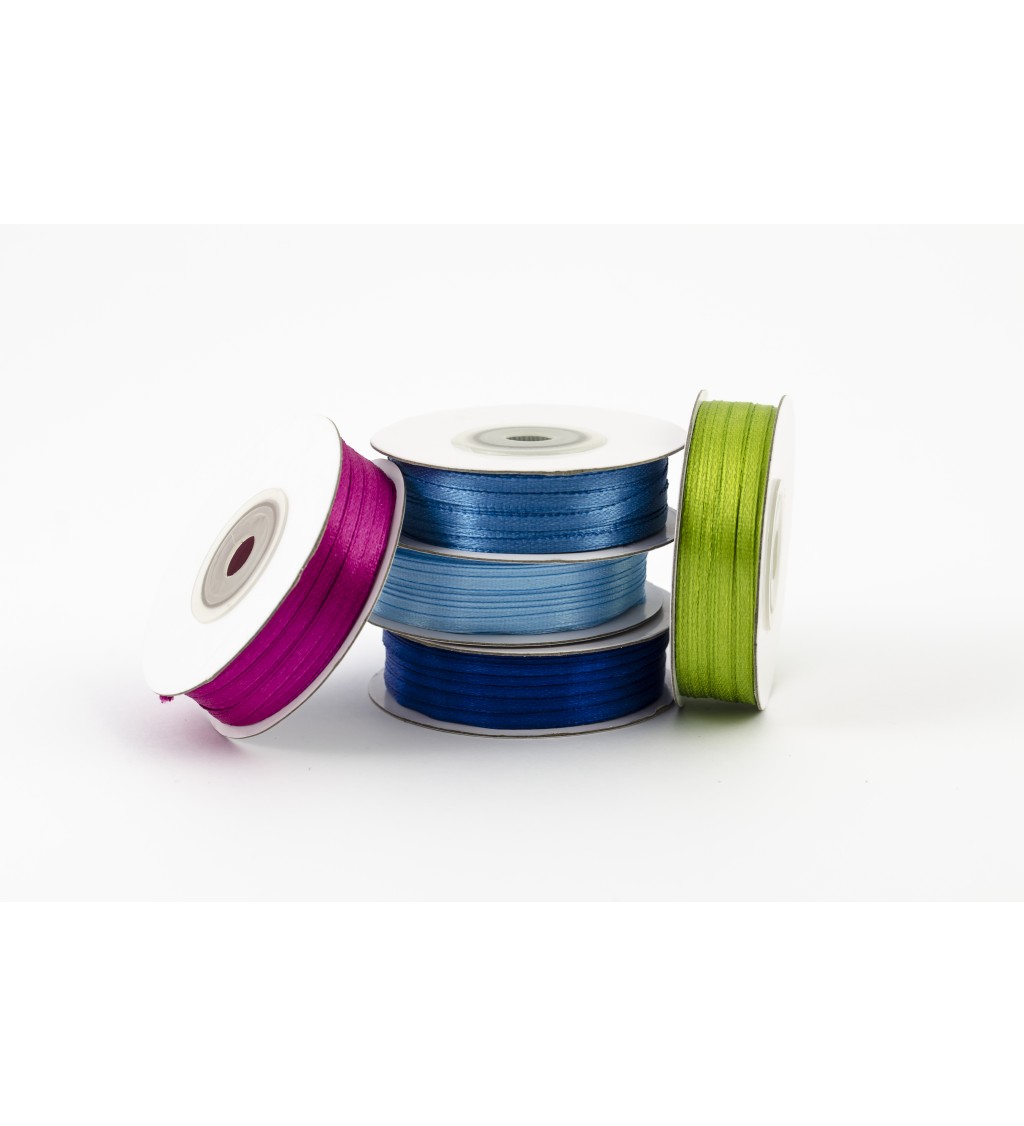 Saténová stuha 3 mm fuchsiová