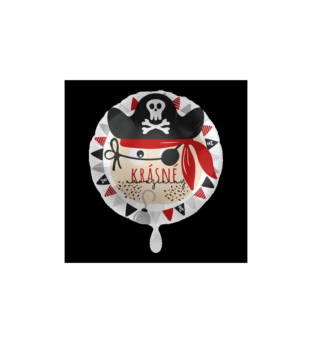 Pirátsky balón - všetko najlepšie k narodeninám