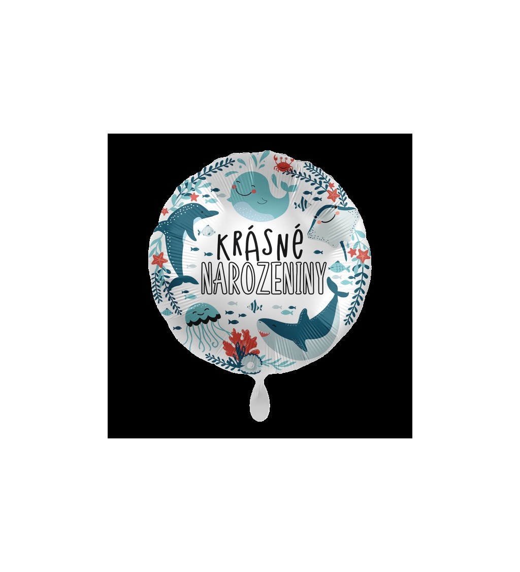 Balón s morskými zvieratami - Všetko najlepšie