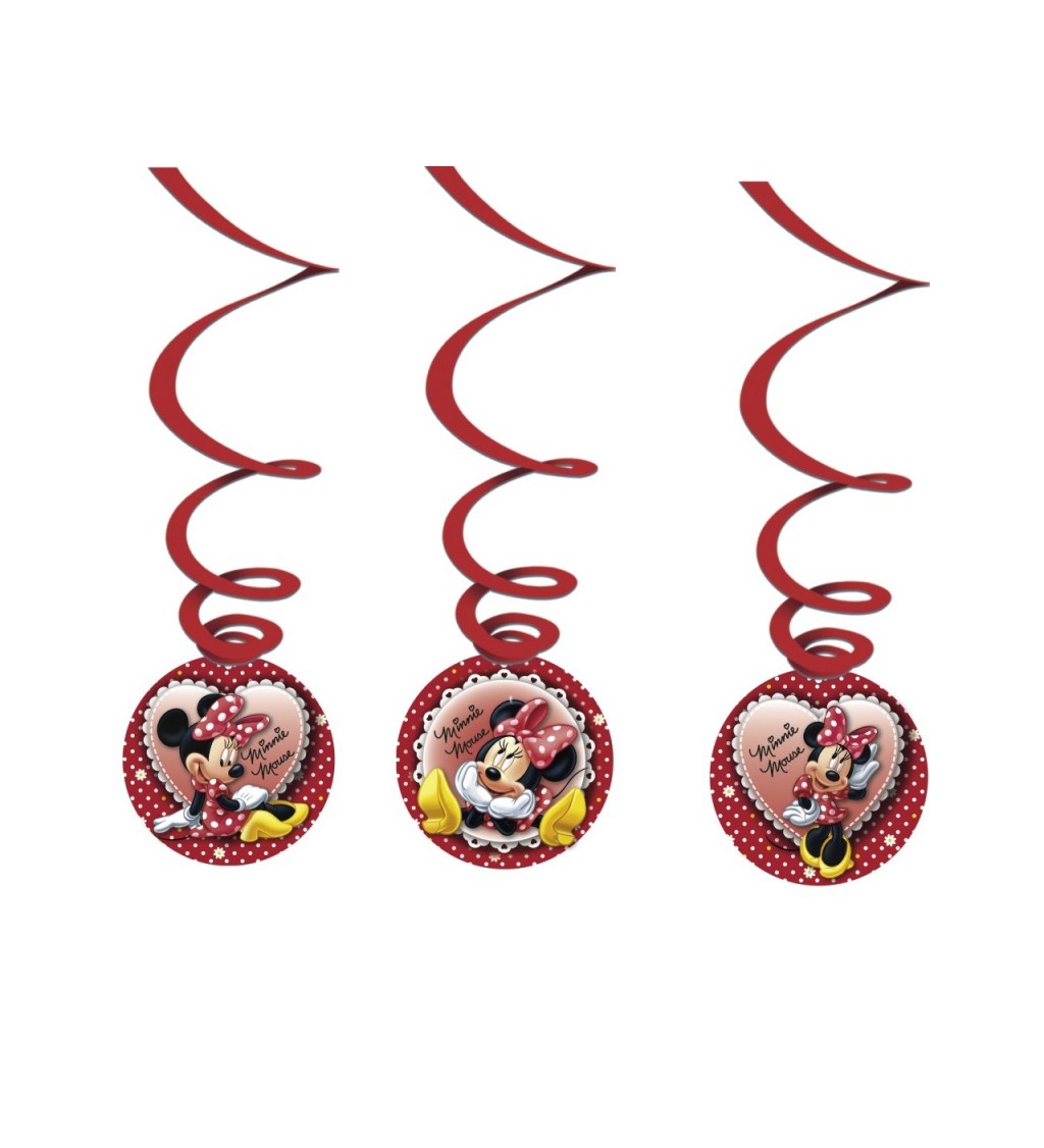 Dekoračné špirály - Minnie Mouse