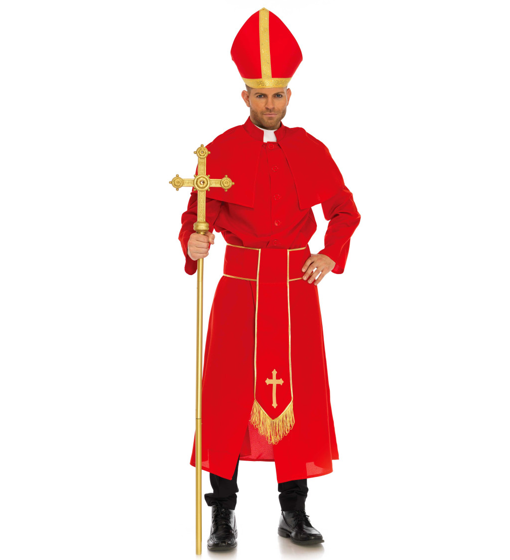 Pánsky kostým kardinál Red
