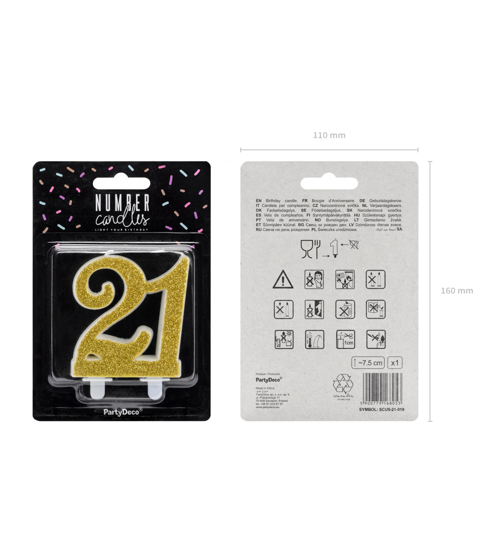 Narodeninové sviečky 21