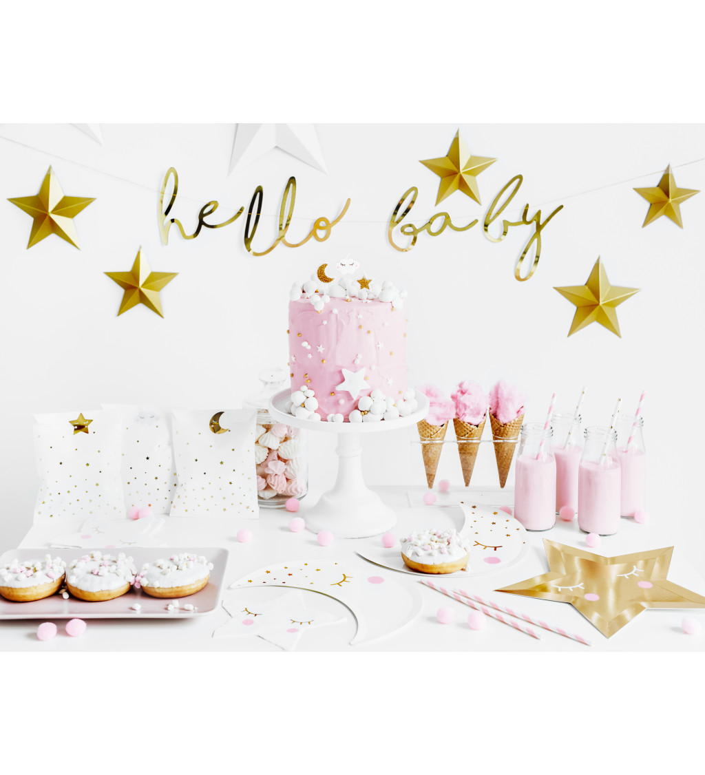 Sada sviečok Little Star biela a zlatá