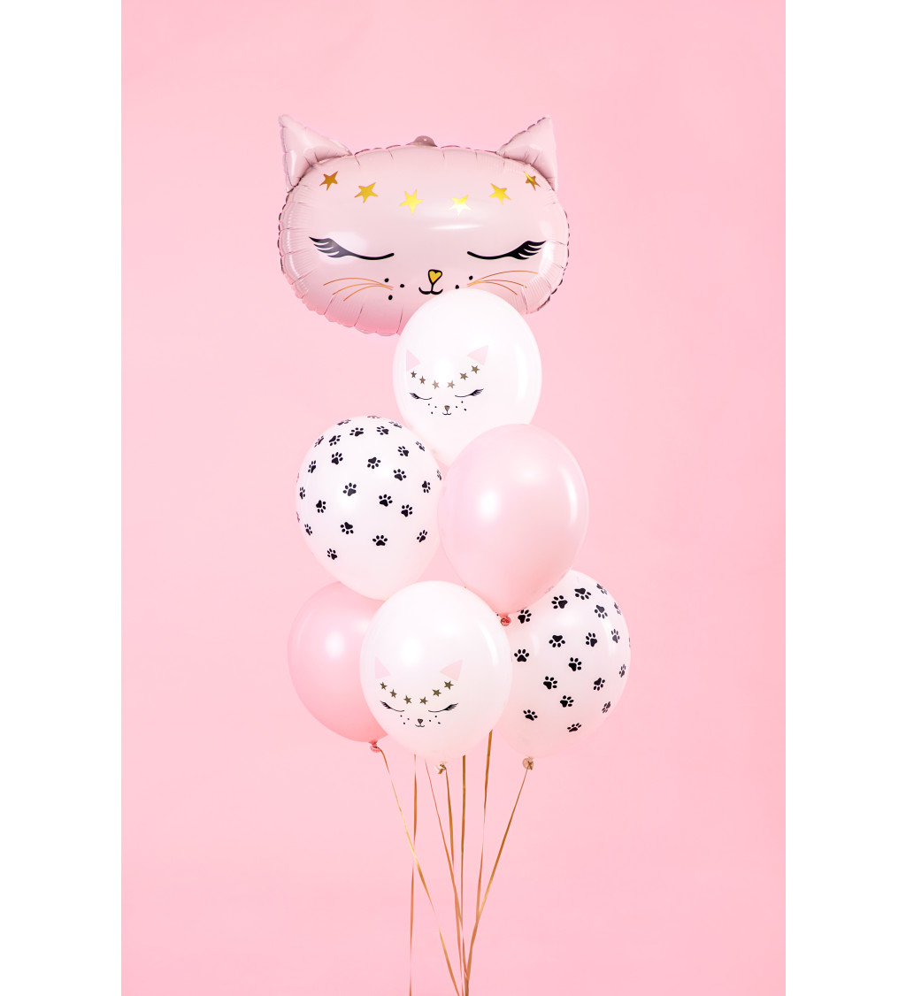 Latexová sada Strong pastelová mačičky 30 cm 6 ks