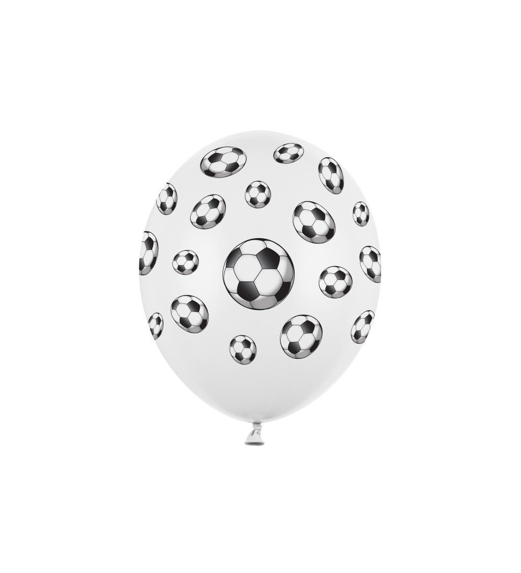 Latexové balóniky strong pastelové futbal 6 ks