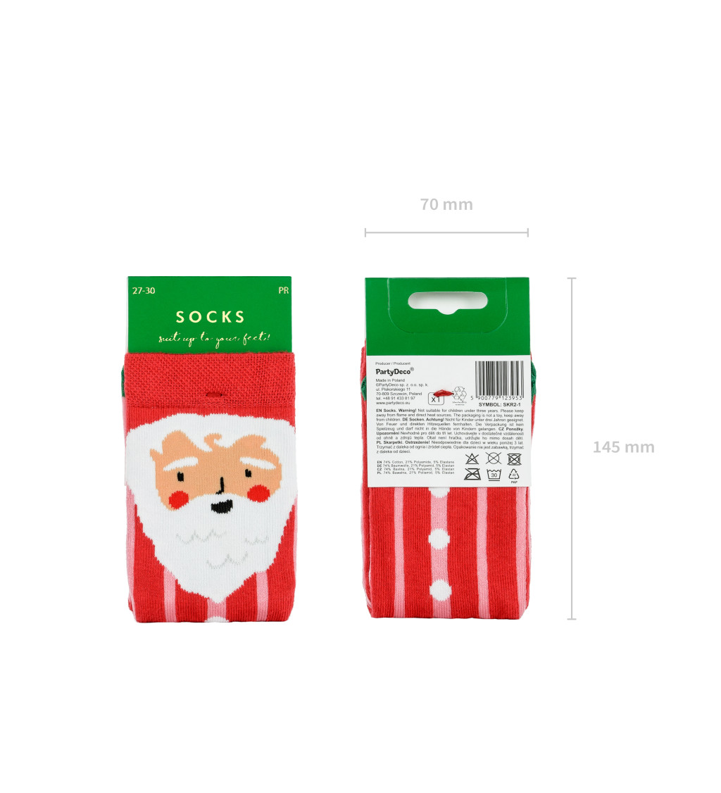 Detské ponožky Santa veľ. 27/30