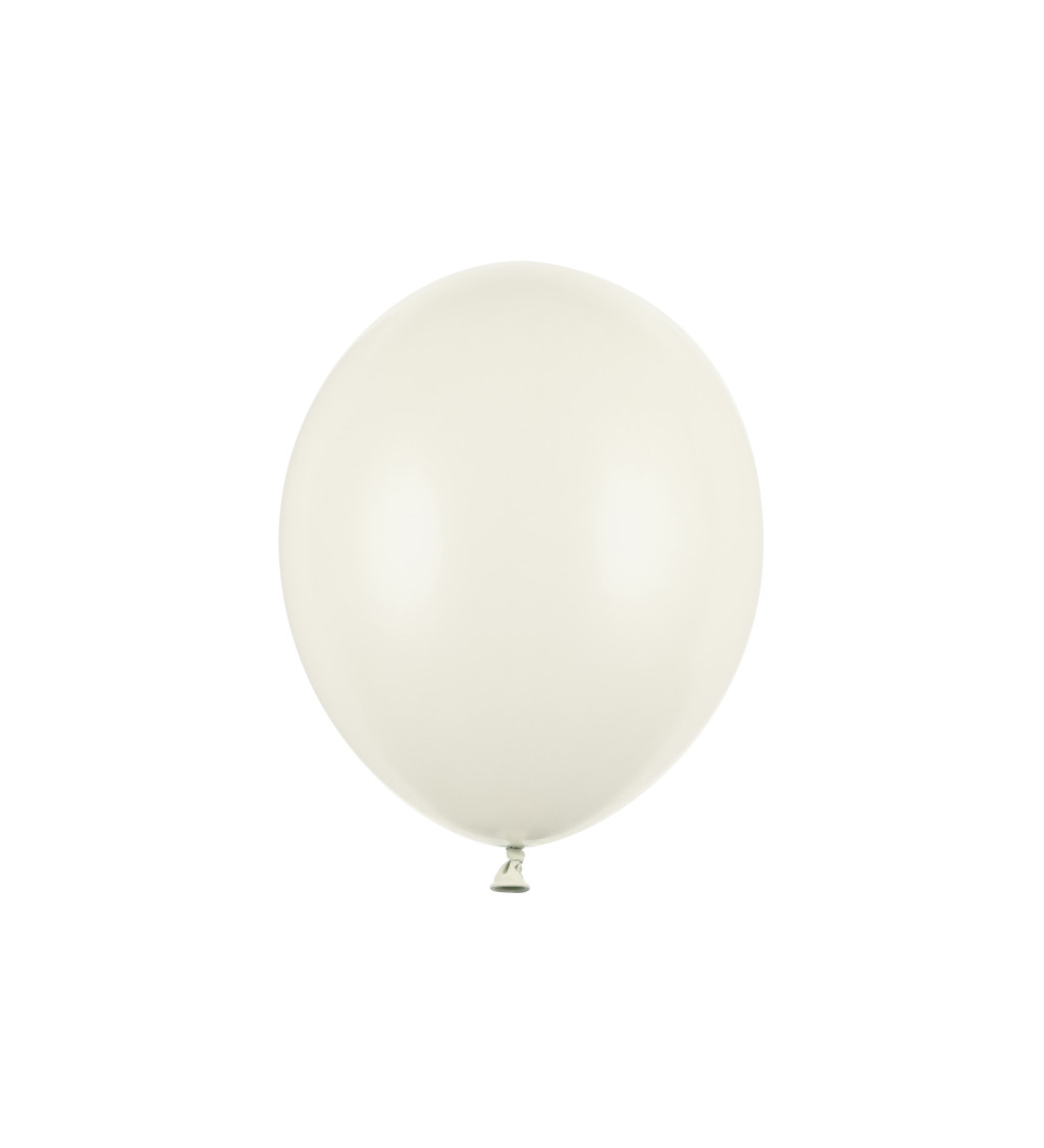 Latexové balóniky strong pastelové krémové 30 cm 10 ks