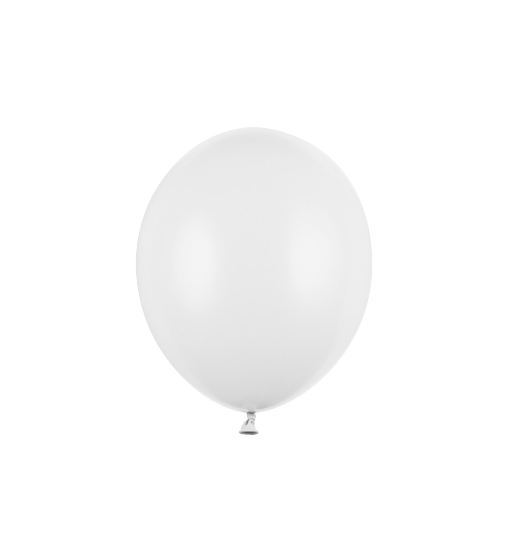 Latexové balóniky strong pastelové biele 30 cm 10 ks