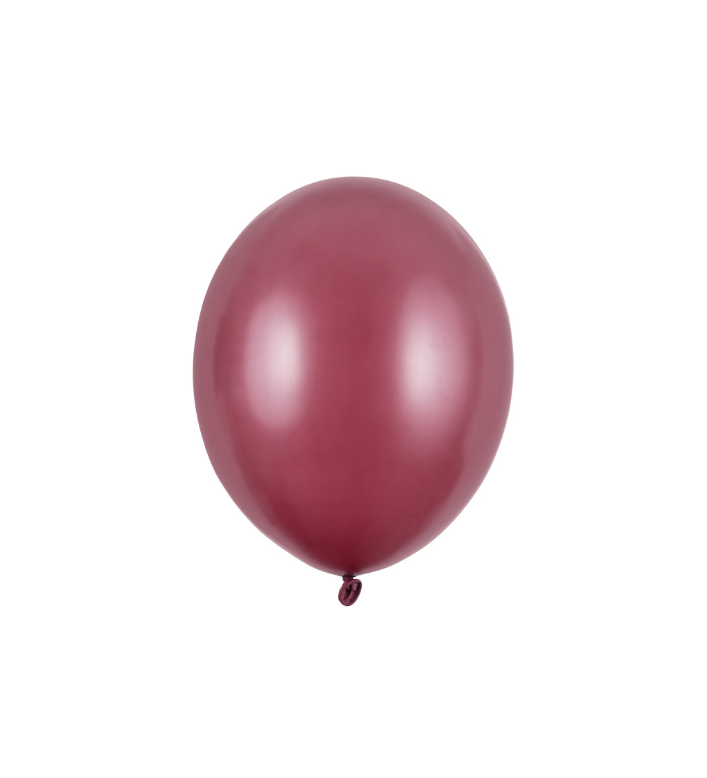 Latexové balóniky strong metalické bordó 30 cm 10 ks