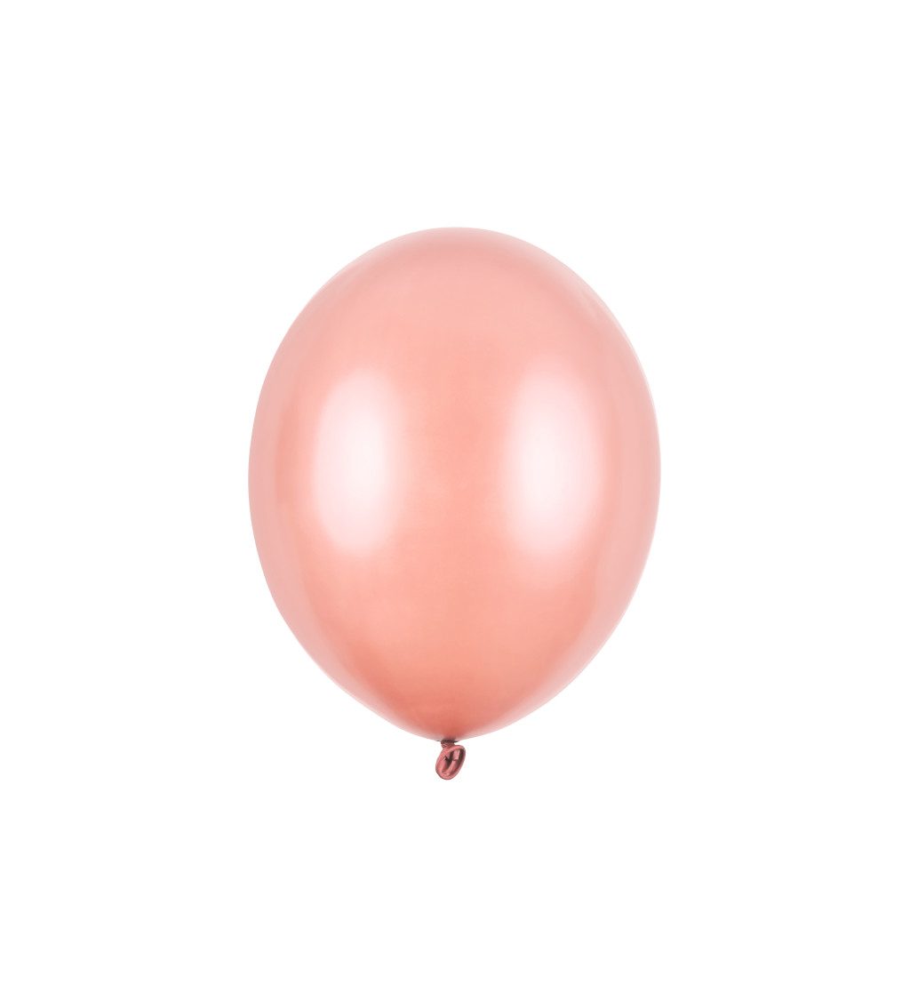 Latexové balóniky strong metalické rosegold 30 cm 10 ks