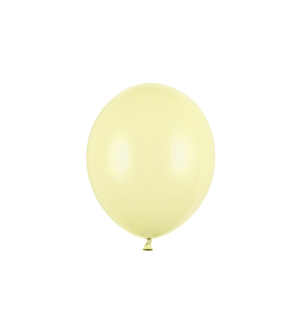 Latexové balóniky 27 cm svetlo žlté, 10 ks