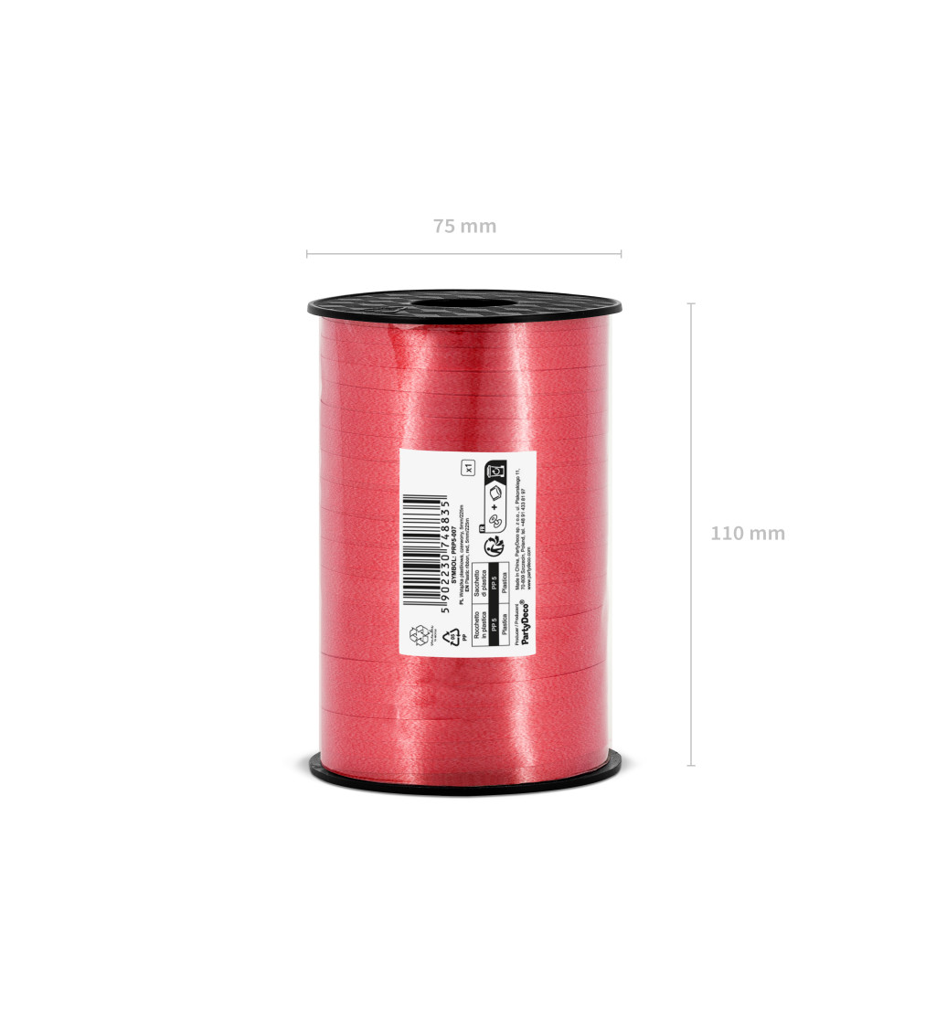 Stuha v červenej farbe