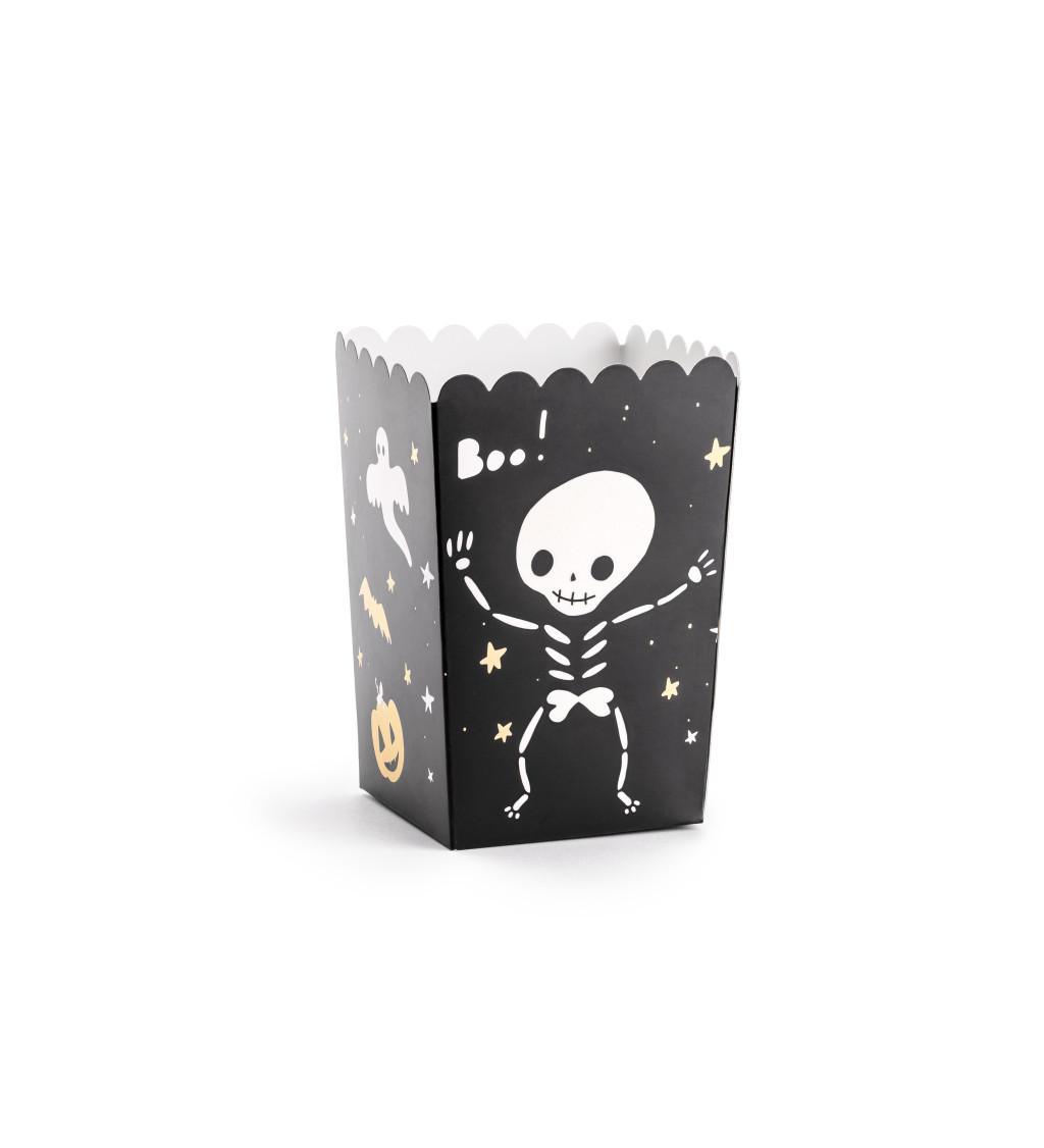 Papierové krabičky na popcorn Halloween