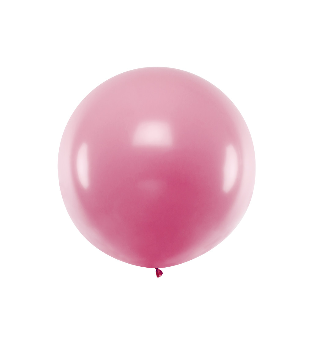 Obrovský latexový balón ružový 1 m